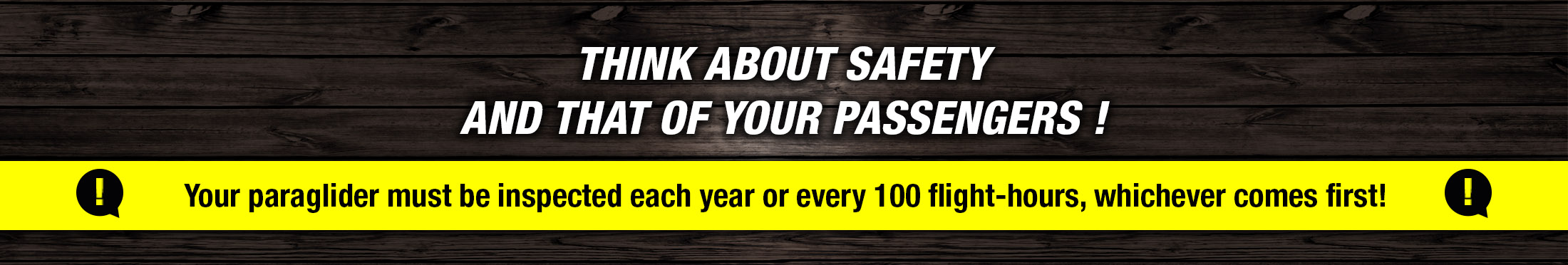 Think about safety and that of your passengers!